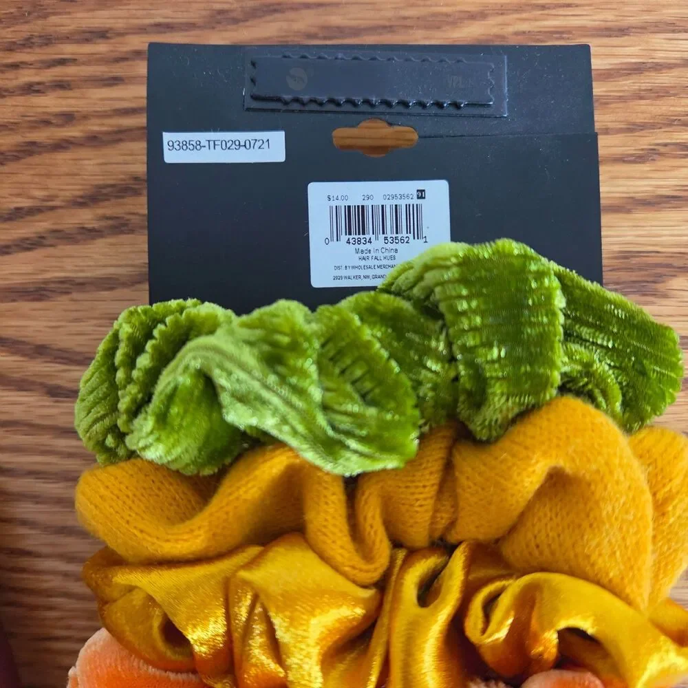 Ophelia Roe Hair Scrunchies & Dionis Caramel Pumpkin Spice Goat Milk Cream Lot